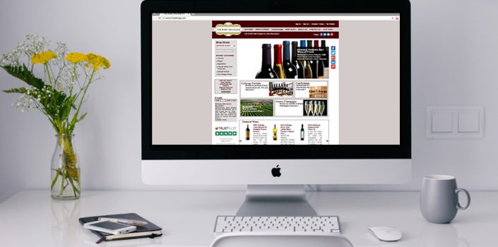 The Wine Cellarage ecommerce development Portfolio